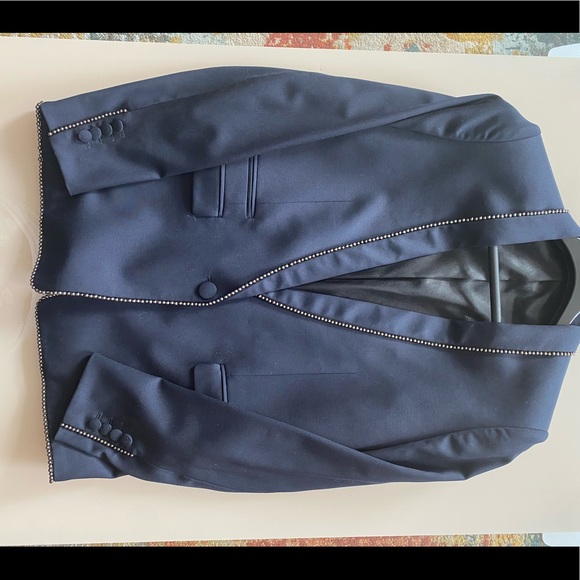 The Kooples Blazer Stretch Smocking Sz 38 NWT - Picture 4 of 8